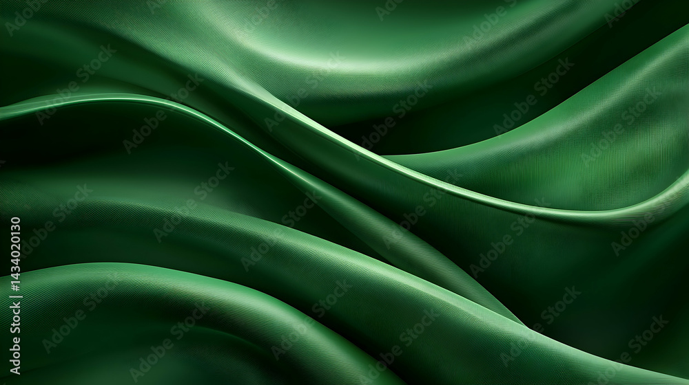 Poster abstract green diagonal lines converging dynamically