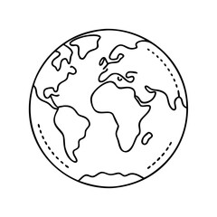 glossy earth icon, glossy earth vector illustration-simple illustration of glossy earth, perfect for glossy earth logos and icons