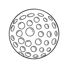 golf ball icon, golf ball vector illustration-simple illustration of golf ball, perfect for golf ball logos and icons