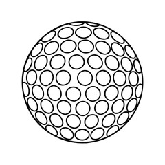 golf ball icon, golf ball vector illustration-simple illustration of golf ball, perfect for golf ball logos and icons