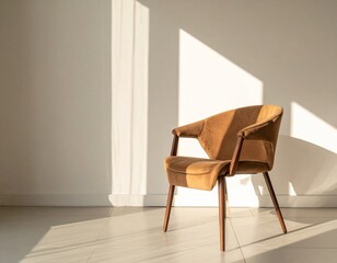 Fototapeta premium modern chair with clean background