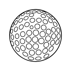 golf ball icon, golf ball vector illustration-simple illustration of golf ball, perfect for golf ball logos and icons