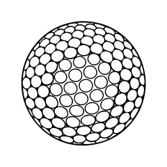 golf ball icon, golf ball vector illustration-simple illustration of golf ball, perfect for golf ball logos and icons