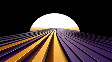 Black and yellow image of a field with a large yellow circle in the middle. The image has a surreal and dreamlike quality to it