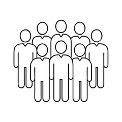 group of people icon, group of people vector illustration-simple illustration of group of people, perfect for group of people logos and icons