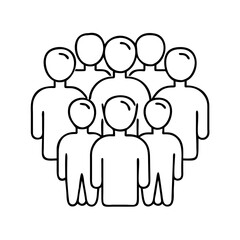 group of people icon, group of people vector illustration-simple illustration of group of people, perfect for group of people logos and icons