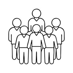 group of people icon, group of people vector illustration-simple illustration of group of people, perfect for group of people logos and icons