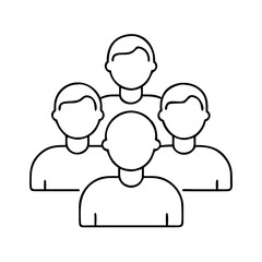 group of users icon, group of users vector illustration-simple illustration of group of users, perfect for group of users logos and icons
