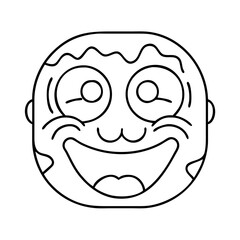 happy smiley face icon, happy smiley face vector illustration-simple illustration of happy smiley face, perfect for happy smiley face logos and icons