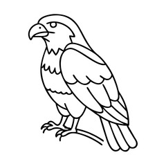 hawk icon, hawk vector illustration-simple illustration of hawk, perfect for hawk logos and icons