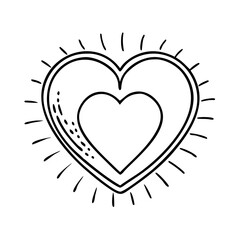 heart sun icon, heart sun vector illustration-simple illustration of heart sun, perfect for heart sun logos and icons