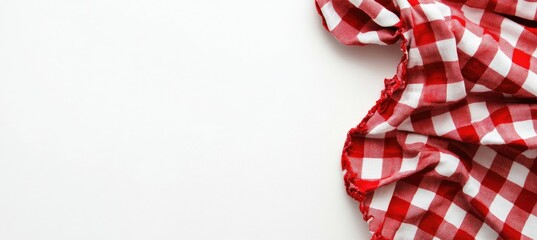 Red and white checkered tablecloth (1)