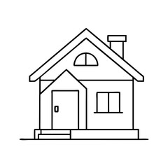 house icon, house vector illustration-simple illustration of house, perfect for house logos and icons