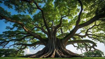 Fototapeta premium Majestic canopy of an ancient giant tree