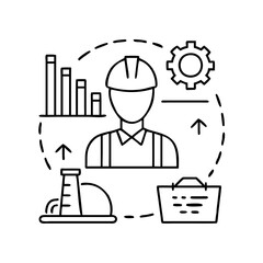 industry icon icon, industry icon vector illustration-simple illustration of industry icon, perfect for industry icon logos and icons