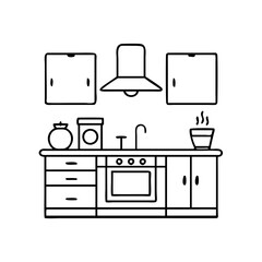 kitchen icon icon, kitchen icon vector illustration-simple illustration of kitchen icon, perfect for kitchen icon logos and icons