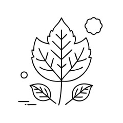 leaf icon icon, leaf icon vector illustration-simple illustration of leaf icon, perfect for leaf icon logos and icons