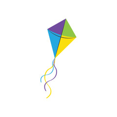 Colorful kite icon