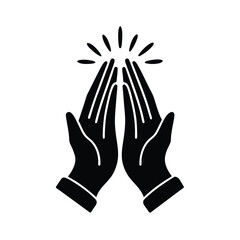 Prayer Hands Symbol of Spirituality Icon