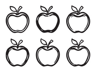 Minimalist cashew apple outline drawing for botanical design 