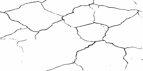 Abstract old wall grunge black and white concreate crack scratch in the floor grunge texture background.