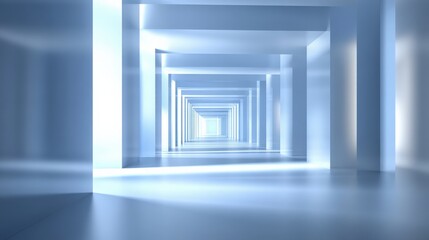 Fototapeta premium Abstract Light Corridor Perspective