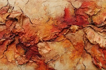 Fototapeta premium Abstract artistic canvas with textured surface and warm earth tones creating depth and dimension visual harmony
