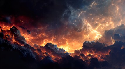 Abstract Space Art Lava Flow Lightning Storm Galactic Background Cosmic Energy Dark Sky Fantasy World Imagination Digital Artwork Creative Design Inspiration lowercase
