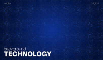 Abstract blue AI background with modern vector mosaic of pixel fragments, creating a cyber tech pattern with gradient light effects.