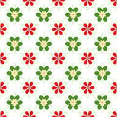Botanical Seamless Pattern for Fabric and Wallpaper
