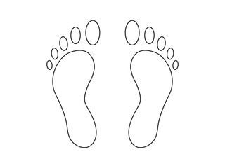Foot vector icon for free download