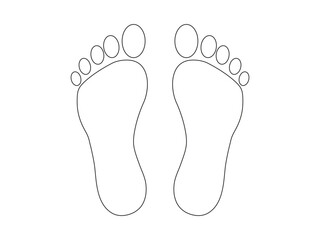 Foot vector icon for free download