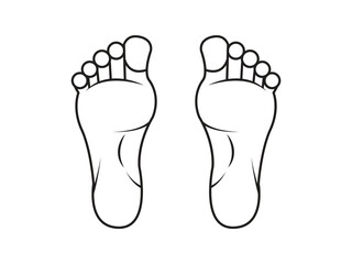 Foot vector icon for free download