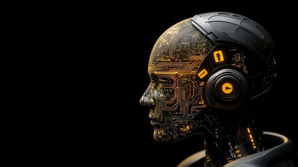 Fototapeta premium Ai ethics and cybersecurity exploring the future of technology digital environment conceptual art