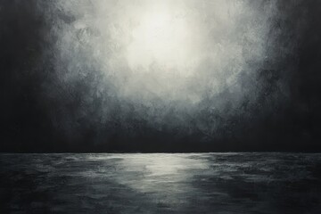 Dramatic, textured interior backdrop with illuminated center.