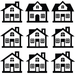 Fototapeta premium house icons set