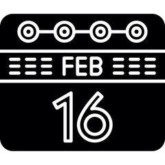 February 16 icon