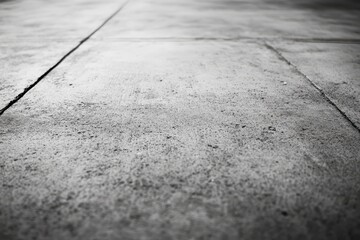 Obraz premium Low-angle perspective view of a textured gray concrete floor.
