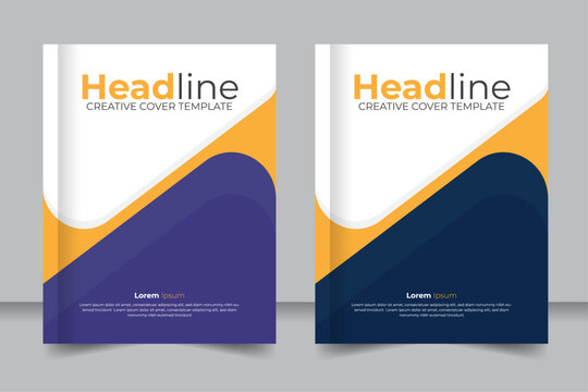 Creative book cover design, abstract shape stylish Cover books presentation design for your business. 8.5 inch width 11 inch height size book cover
