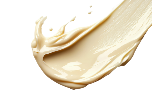 Creative paint application technique bright environment isolated on transparent background