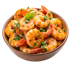 authentic spicy shrimp tempest seafood meal isolated