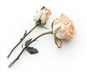 Bereavement isolated white background