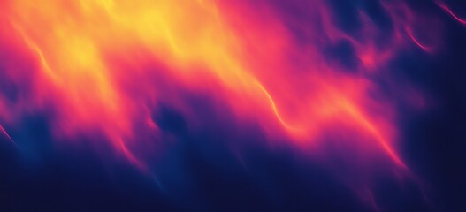 Fototapeta premium Abstract Background with Yellow and Pink Light Streaks on a Blue Backdrop