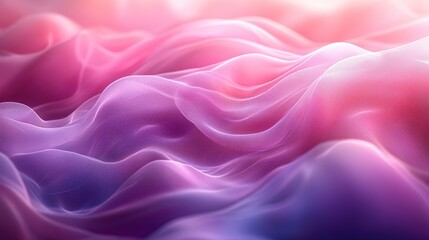 Abstract Pink and Purple Silk Waves with Subtle Texture and Grad