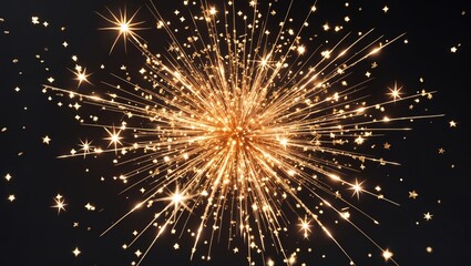 Stardust sparks exploding in a dark universe