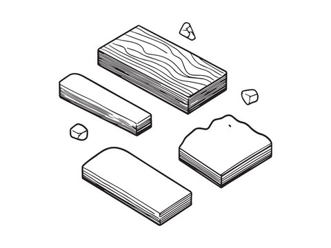 Plastering Float line art creative image