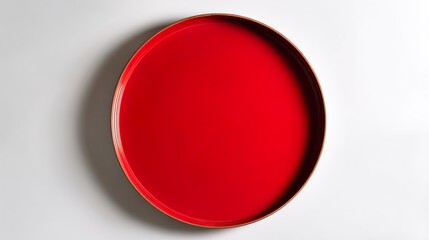 Vibrant crimson serving tray a simple yet elegant accent for your home decor in traditional chinese style lowercase
