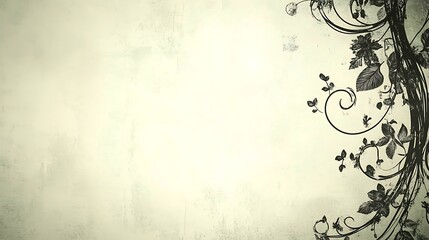 Floral Design Grunge Background.