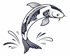 vector illustration of a fish