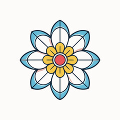 vector illustration of lotus flower